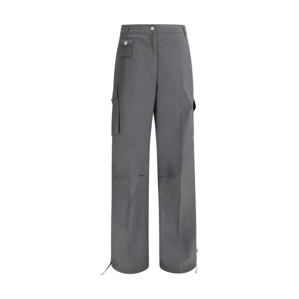 Ganni Women Stretch Cotton Cargo Pants